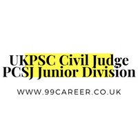 UKPSC Civil Judge PCSJ Junior Division 2024 